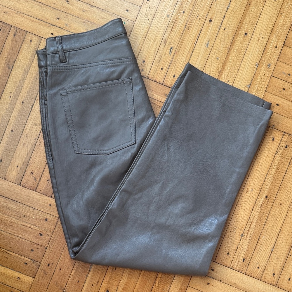 Wilfred Brown Leather Pants